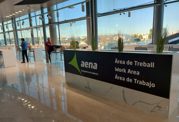 Aeropuerto de Valencia habilita una nueva área de trabajo en la terminal