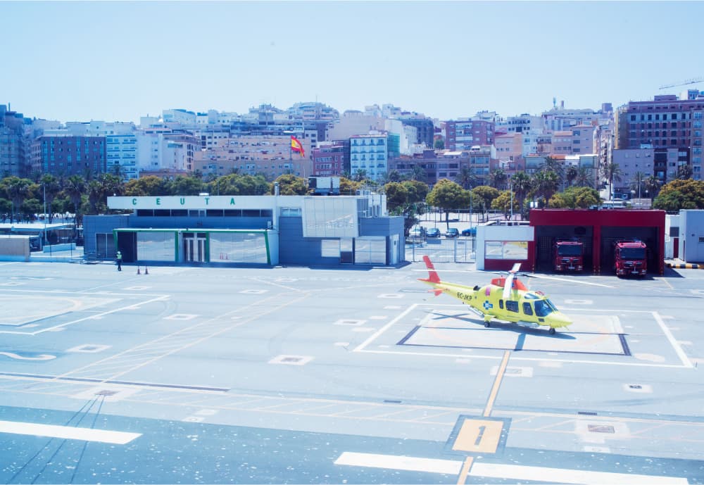 Ceuta Heliport (terminal and apron)